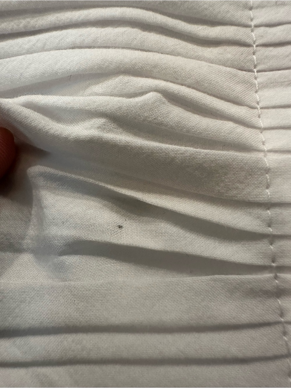 Madewell White Ruched Crop Camisole with Cross Back Straps - Picture 6 of 6
